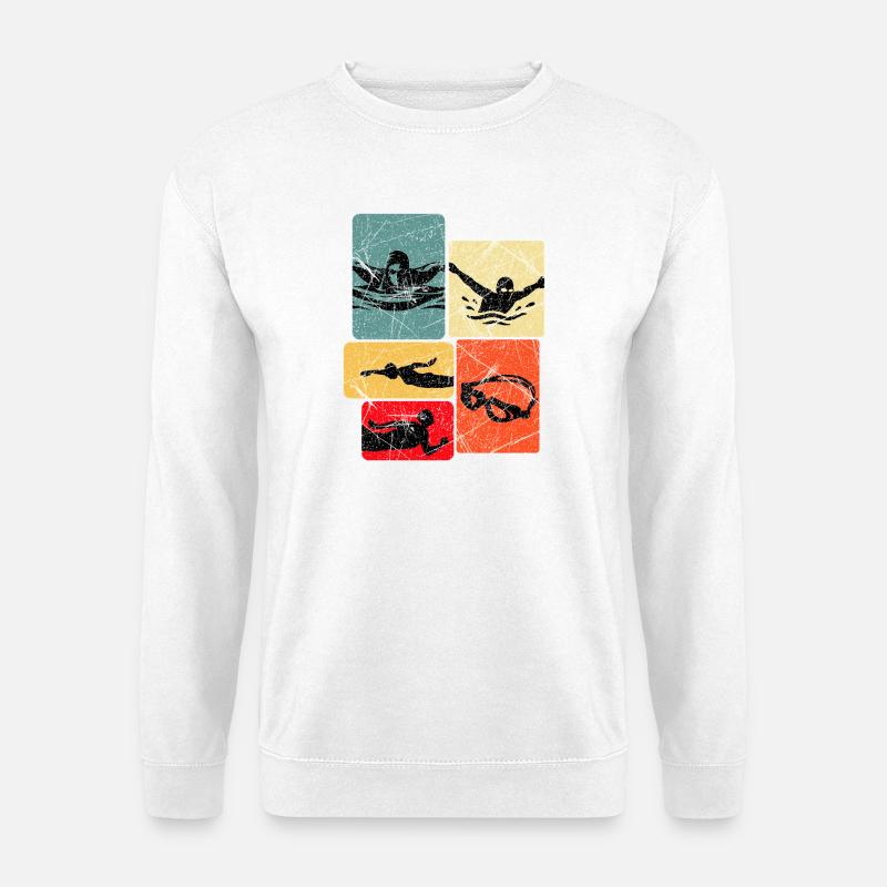 Schwimmen - Unisex Pullover - Weiß