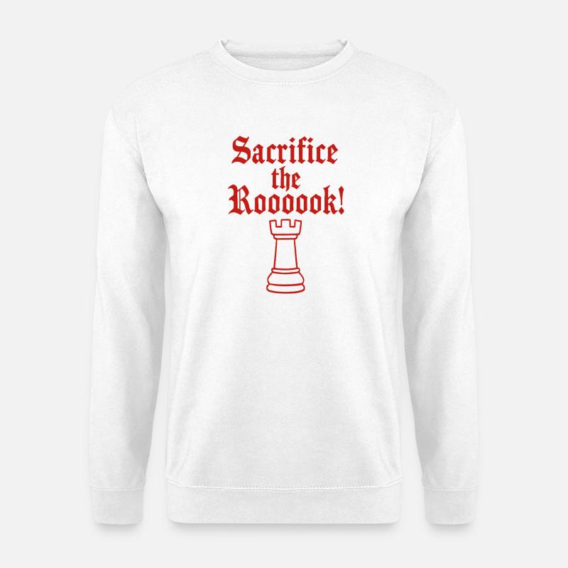 Opfere den Turm Gothic Druck - Unisex Pullover - Weiß