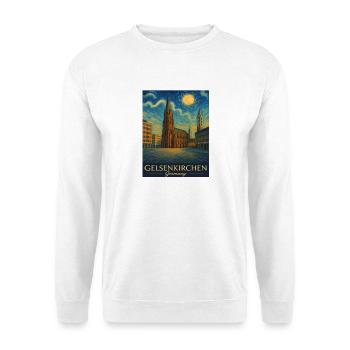Cathédrale de Gelsenkirchen Ciel étoilé - Sweat-shirt Unisexe - blanc - Devant