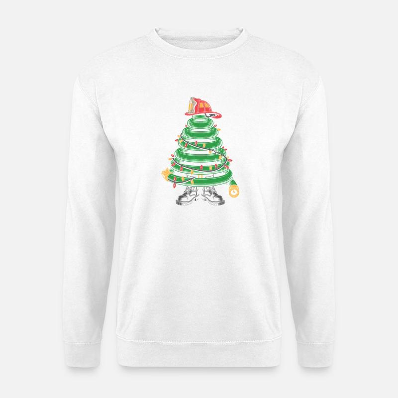 Feuerwehr Weihnachtsbaum - Unisex Pullover - Weiß