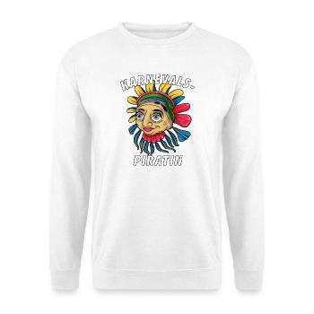 KARNEVALS PIRATIN - Unisex Pullover - Weiß - Vorne