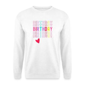 Birthday Girl Birthday Girl Gift Heart - Unisex Sweatshirt - white - Front
