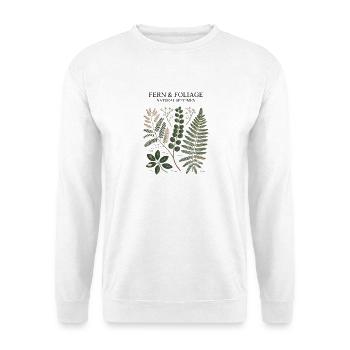 Botanisches Vintage Design - Unisex Pullover - Weiß - Vorne
