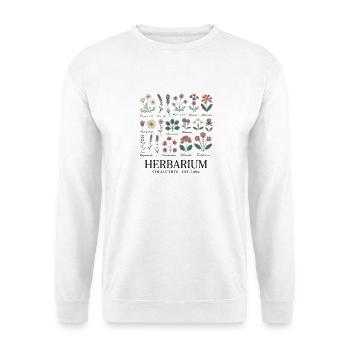 Collection Herbier – Collection Plantes Vintage - Sweat-shirt Unisexe - blanc - Devant