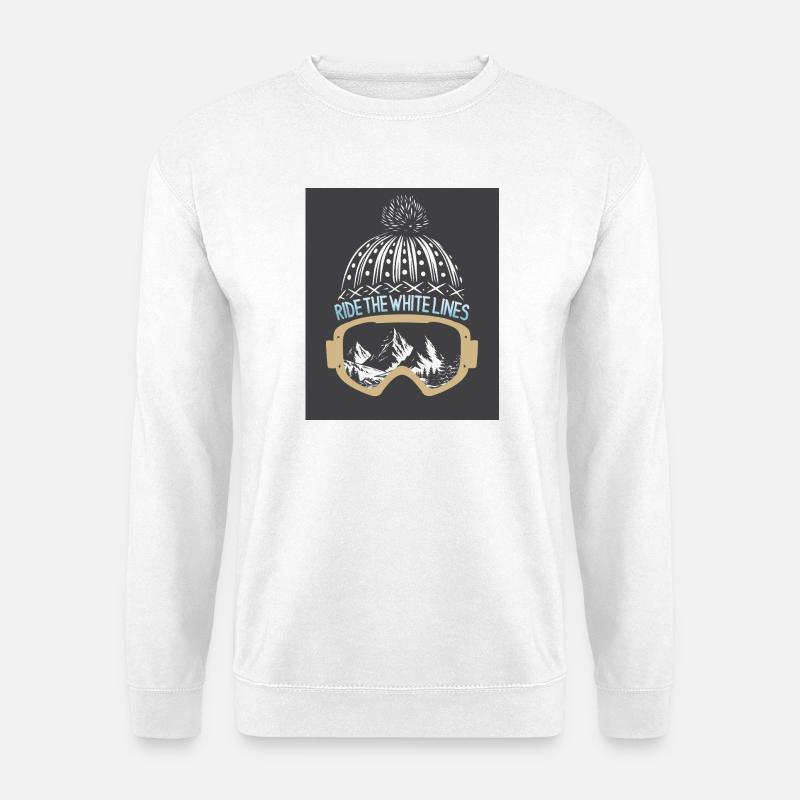 Ride the White Lines - Unisex Pullover - Weiß