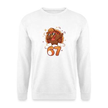 Capuchon à rainure Turkey 67 - Sweat-shirt Unisexe - blanc - Devant