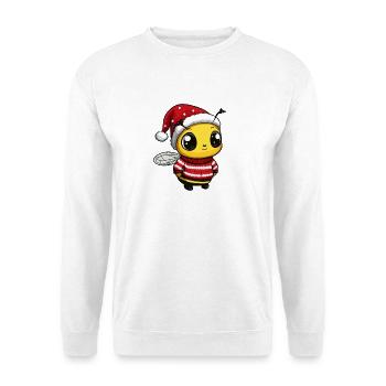 Biene Weihnachten - Unisex Pullover - Weiß - Vorne