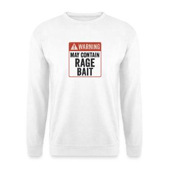 Wutköder-Warnung, lustiger Spruch - Unisex Pullover - Weiß - Vorne