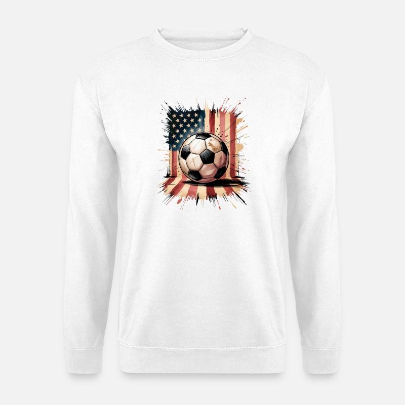 Usa Fußball - Unisex Pullover - Weiß
