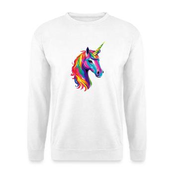 Licorne Poney Cavalier Chevaux Équitation Licornes - Sweat-shirt Unisexe - blanc - Devant
