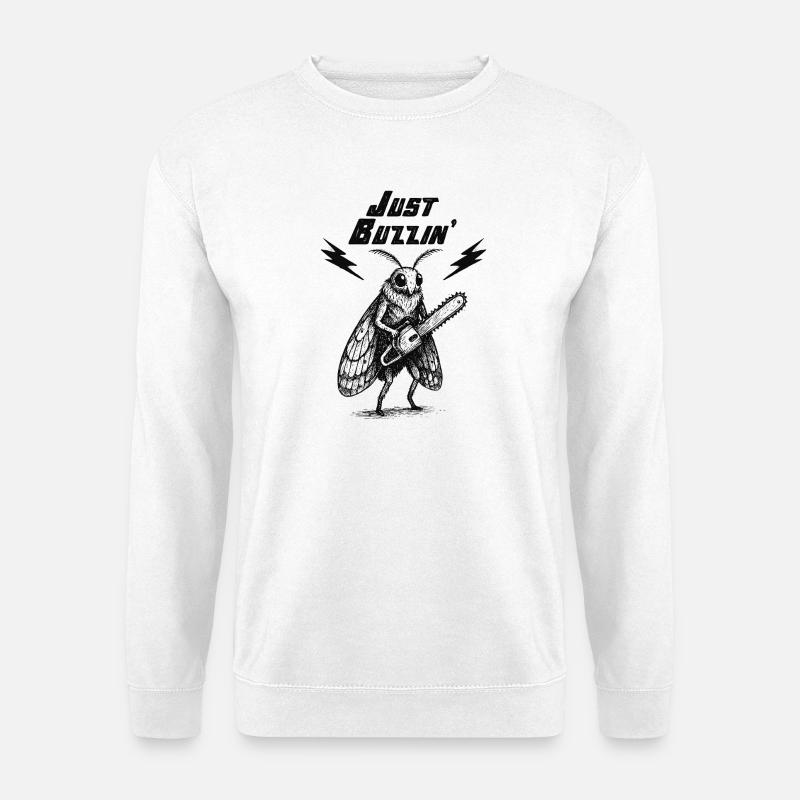 Just Buzzin Zikade - Unisex Pullover - Weiß