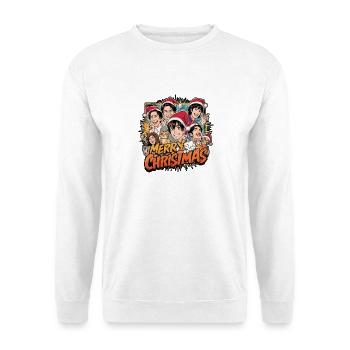 Joyeux Noël Personnages Manga Dessin animé - Sweat-shirt Unisexe - blanc - Devant