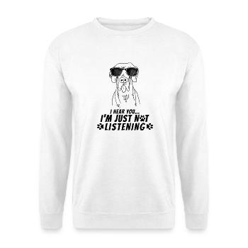 Funny Great Dane Hard Headed Dog Dad Owner - Unisex Sweatshirt - white - Front