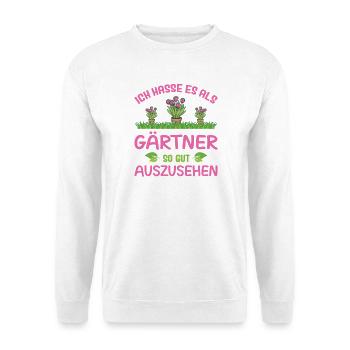 Garden Gardener Gardening Gardening Gardening Gardening - Unisex Sweatshirt - white - Front