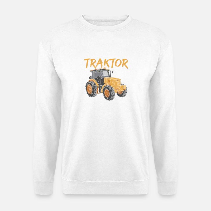 Landwirt Bauernhof Farmer Bauer Traktor - Unisex Pullover - Weiß