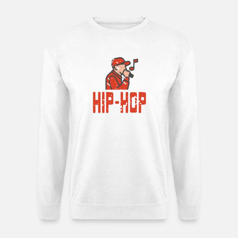 Urban Flow Expression Microphone Freestyle - Unisex Sweatshirt - white