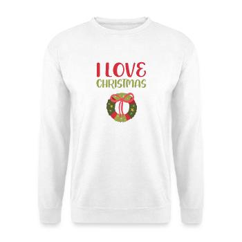 I love Christmas - Unisex Sweatshirt - white - Front