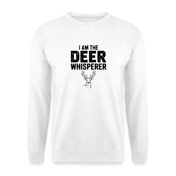 Ich bin der Hirschflüsterer - Unisex Pullover - Weiß - Vorne