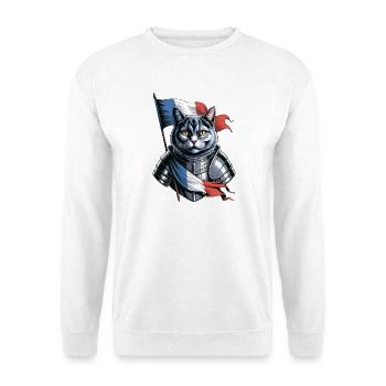 France Cat Knight - Unisex Sweatshirt - white - Front