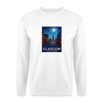 Glasgow Schottland - Unisex Pullover - Weiß - Vorne