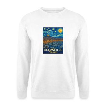 Marseille, France - Unisex Sweatshirt - white - Front