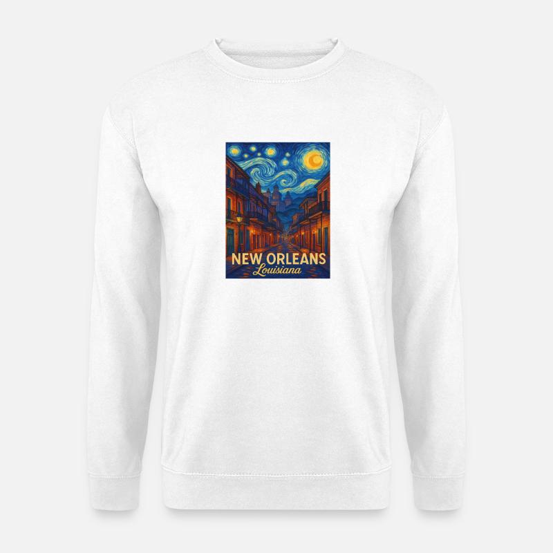 New Orleans Louisiana - Unisex Pullover - Weiß
