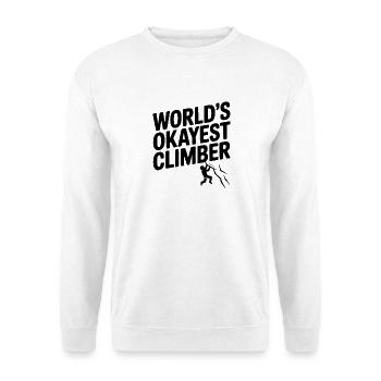 Der okayste Kletterer der Welt - Unisex Pullover - Weiß - Vorne