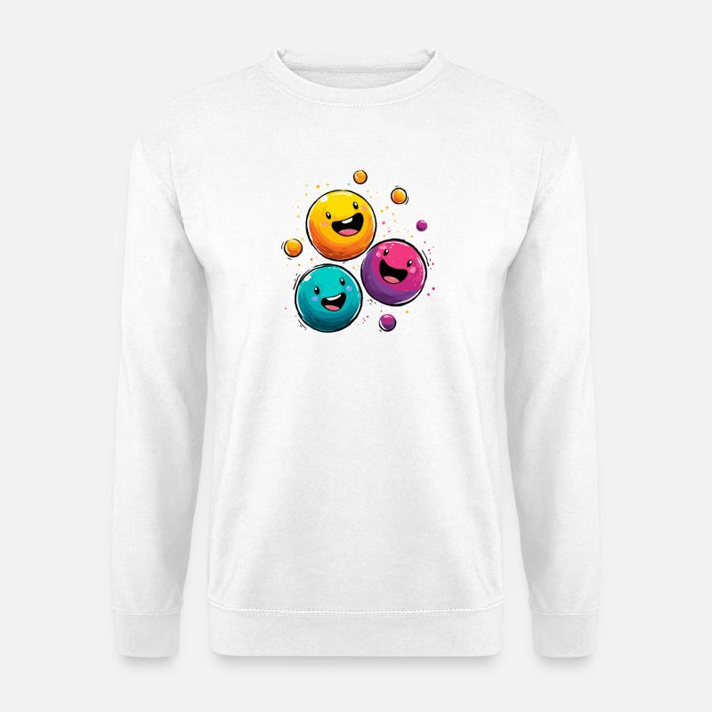 Kunterbunte Ballfreude - Unisex Pullover - Weiß