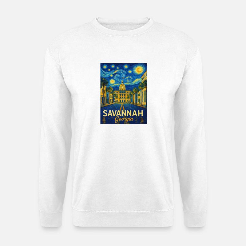 Savannah Georgia - Unisex Pullover - Weiß