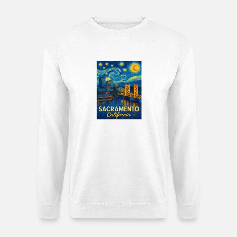 Sacramento Kalifornien - Unisex Pullover - Weiß