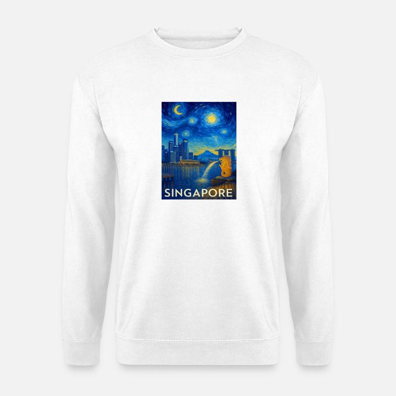 Singapur - Bluza unisex - biały
