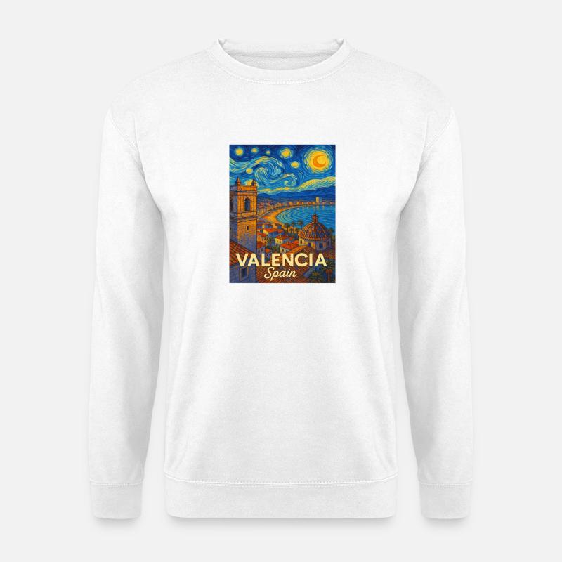 Valencia Spanien - Unisex Pullover - Weiß