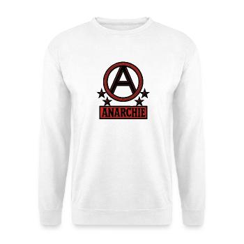 Anarchie – Punk – Revolution - Unisex Pullover - Weiß - Vorne