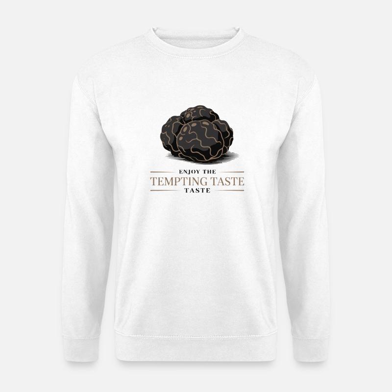 Verlockende Trüffel-Illustration - Unisex Pullover - Weiß