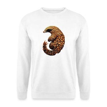 Pangolin Schuppentier Tannenzapfentier Pangoline - Unisex Pullover - Weiß - Vorne