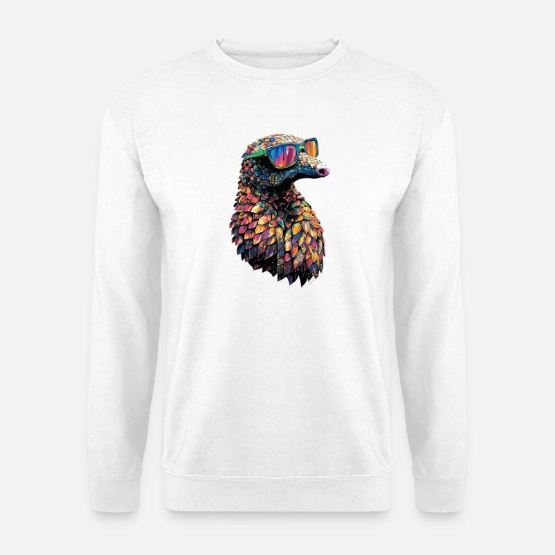 Pangolin Pangolin Pine Cone Pangolins - Unisex Sweatshirt - white