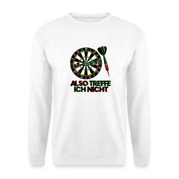 Dart Darts Dartspfeil - Unisex Sweatshirt - white - Front