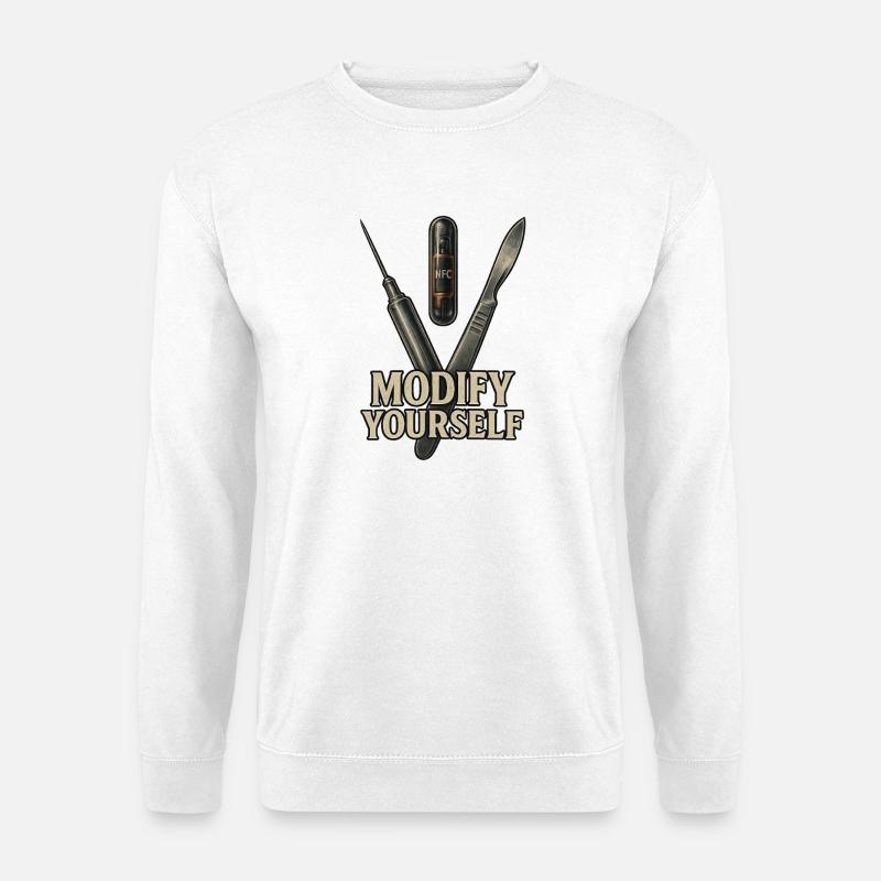 Modify yourself - Unisex Sweatshirt - white