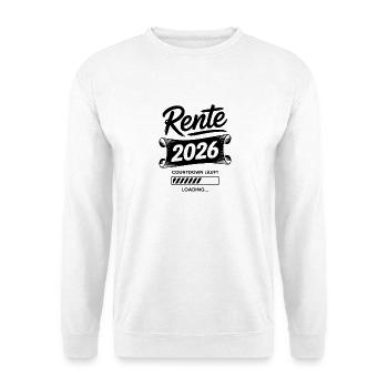 Rente2026 Countdown Laden - Unisex Pullover - Weiß - Vorne