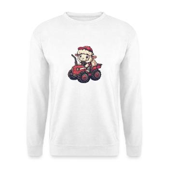 Éleveur de tracteurs à moutons - Sweat-shirt Unisexe - blanc - Devant