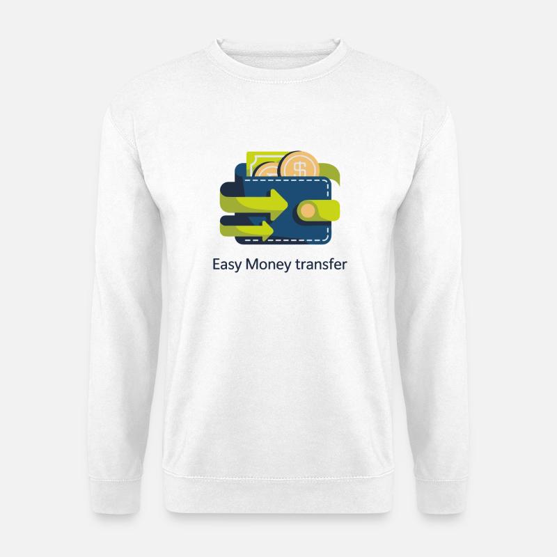 Cashflow-Wallet-Symbol - Unisex Pullover - Weiß