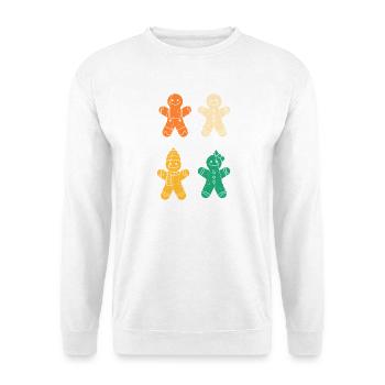 Weihnachtsmann Lebkuchen Weihnachten - Unisex Pullover - Weiß - Vorne