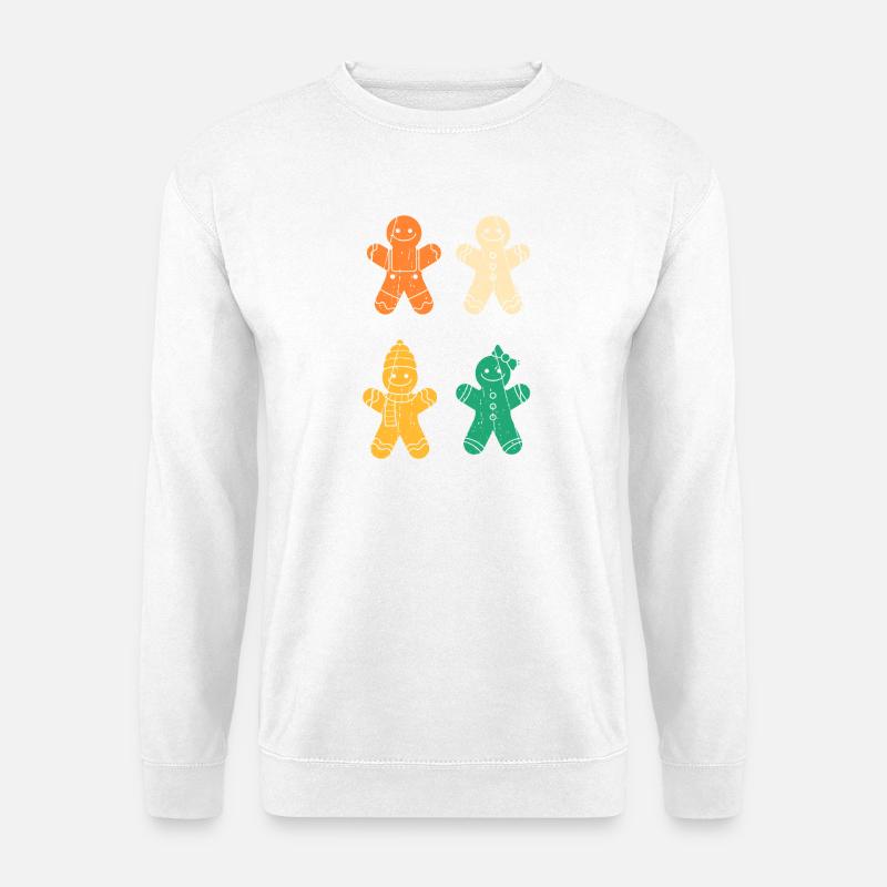Weihnachtsmann Lebkuchen Weihnachten - Unisex Pullover - Weiß