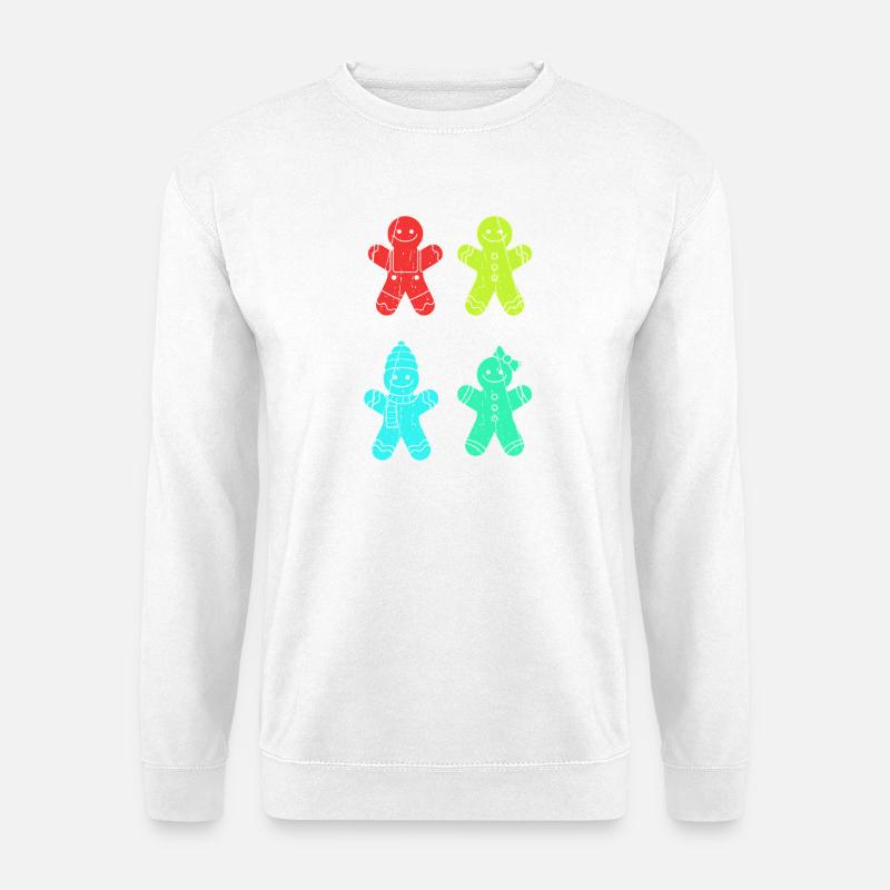 Weihnachtsmann Lebkuchen Weihnachten - Unisex Pullover - Weiß