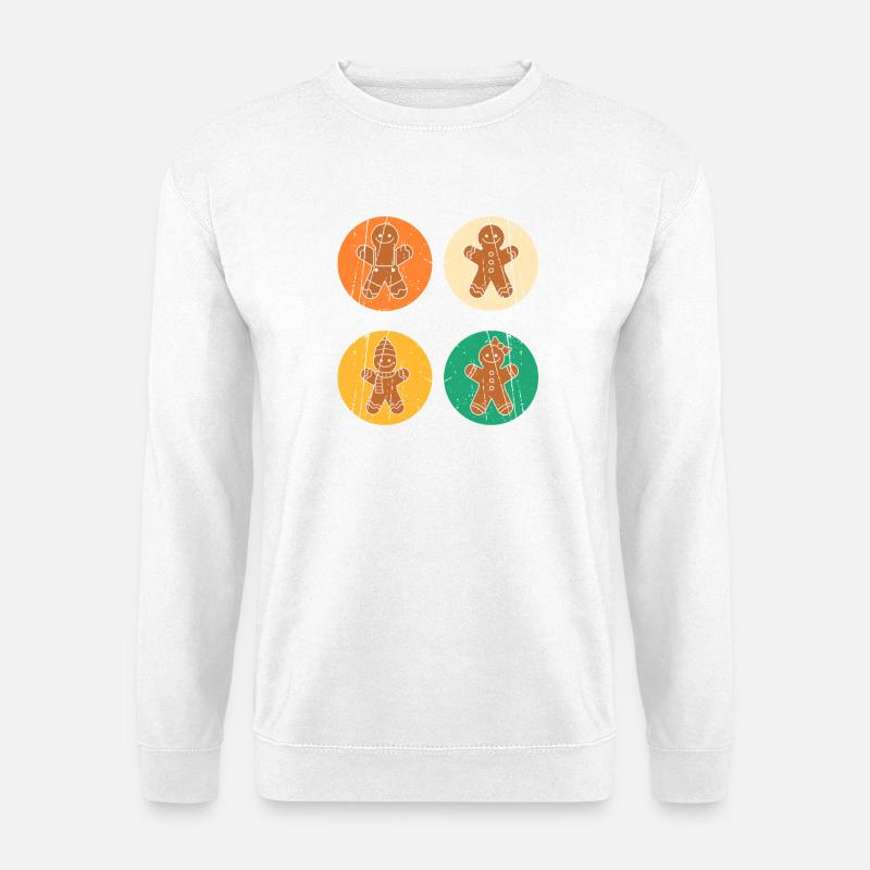 Weihnachtsmann Lebkuchen Weihnachten - Unisex Pullover - Weiß