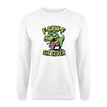 F Caw F Six Seven Dino Tee - Unisex Sweatshirt - white - Front