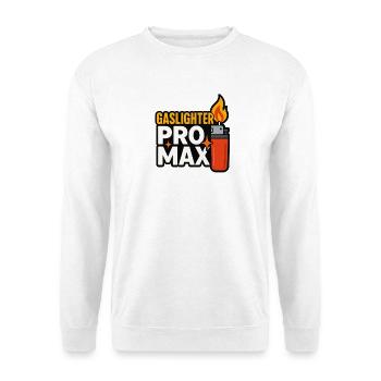Gaslighter Pro, Funny Internet Meme  - Unisex Sweatshirt - white - Front