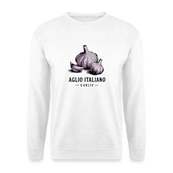 Aglio Italiano – Garlic - Unisex Sweatshirt - white - Front