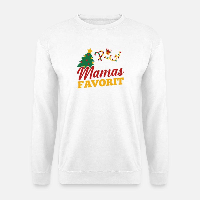 Weihnachtsmann Mamas Favorit Weihnachten - Unisex Pullover - Weiß