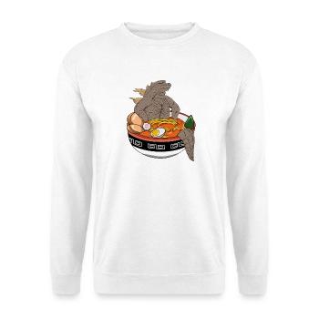 Tee épique de design de dinosaure de roche Ramen Monster Bowl - Sweat-shirt Unisexe - blanc - Devant